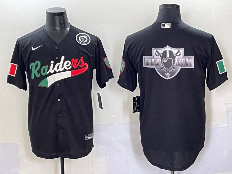 Men 2025 Oakland Raiders Blank Black Joint Name Nike Limited NFL Jersey style 70310->->NFL Jersey